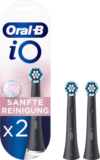 Oral-B iO Gentle Care Electric Toothbrush Replacement Heads Black 4pcs