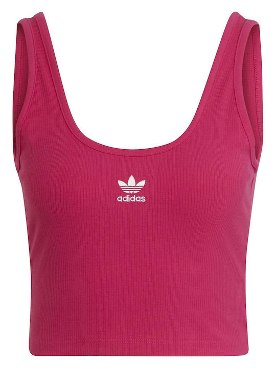 Adicolor Essentials Women's Athletic Crop Top Sleeveless Burgundy