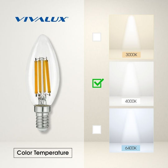 Vivalux LED Bulb 7W for Socket E14 Natural White 960lm