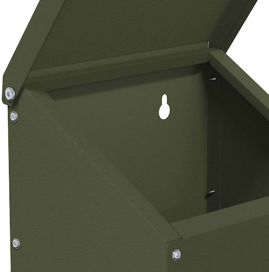 Vidaxl Ταΐστρα Κοτόπουλων Ελιά Πράσινη 21 X 16 X 33 Εκ