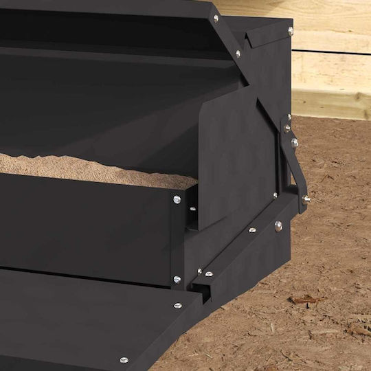 Vidaxl Chicken Feeder Pedal Black 50 x 40 x 29 cm