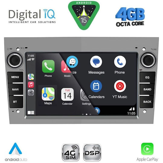 Digital IQ Ηχοσύστημα Αυτοκινήτου για Opel Antara 2004-2014 (Bluetooth/USB/WiFi/GPS/Apple-Carplay/Android-Auto) με Οθόνη Αφής 7"