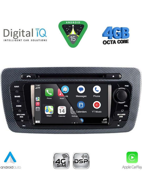 Digital IQ Car Audio System for Seat Ibiza 2008-2015 with Touch Screen 7" DIGITAL IQ BLG 446 CPA