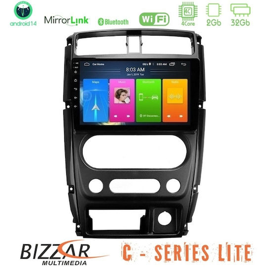 Sistem Audio Auto pentru Suzuki Jimny 2007-2017 (Bluetooth/USB/AUX/WiFi/GPS/Apple-Carplay/Android-Auto) cu Ecran Tactil 9"