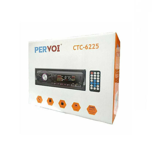 PerVoi Car Radio 1 DIN Bluetooth USB