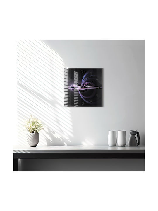 Tulup Silent Wall Clock Purple Ø30cm