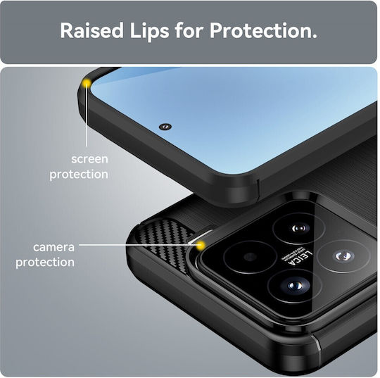 Techsuit Stoßstange Silikon / Kunststoff Schwarz (Xiaomi 15T)
