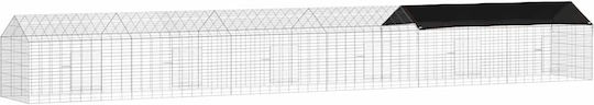 vidaXL 42019239 Metal Cage for Rabbits 400x78x78cm