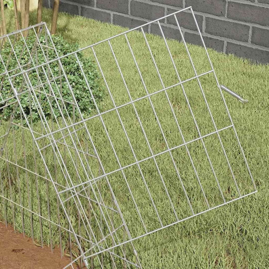 vidaXL 42019225 Galvanized Steel Cage for Rabbits 650x55x55cm