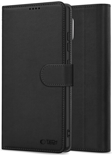 Tech-Protect Wallet Piele artificială / Silicon Negru (OnePlus 15)