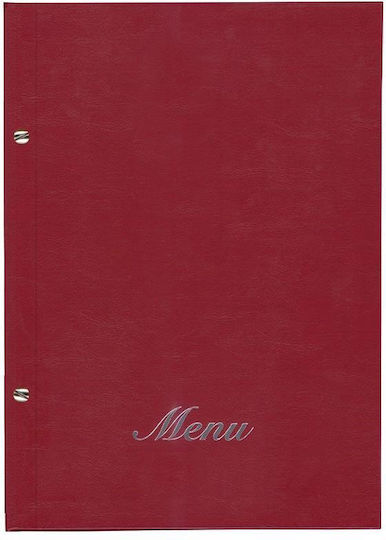 Next Menu Holder Made of PU Leather in Burgundy Colour 32x23.5 cm Basic
