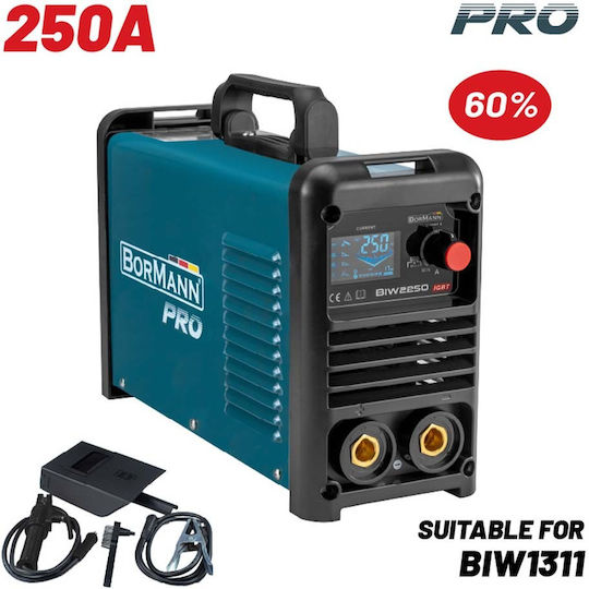 Bormann Pro Welding Machine Inverter TIG / MMA with Maximum Welding Current 250A and Duty Cycle 60%
