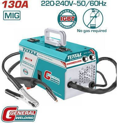 Total Welding Machine Inverter MIG / FCAW with Maximum Welding Current 130A and Duty Cycle 40%