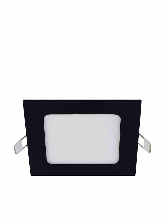 Vivalux Platz Vertieft LED Panel 6W mit Natürliches Weiß Licht 4000K