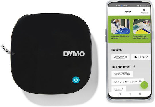 Dymo Ετικετογράφος Χειρός σε Μαύρο Χρώμα
