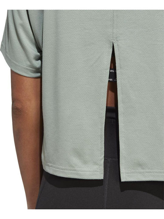 Train Icons 3 Bar Logo Γυναικείο T-shirt Fast Drying Πράσινο