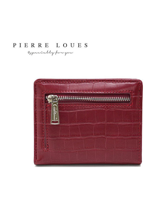 Small Fabric Women's Card Wallet Burgundy PL822-17A Burgundy