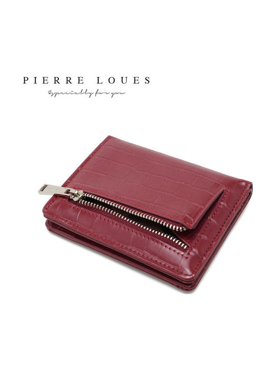 Small Fabric Women's Card Wallet Burgundy PL822-17A Burgundy