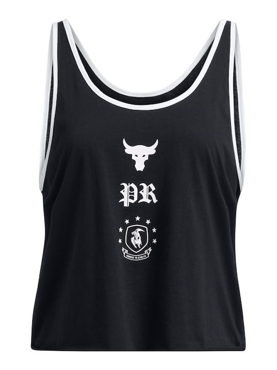 Project Rock Bluza Damă Sport Fără Mâneci Neagră