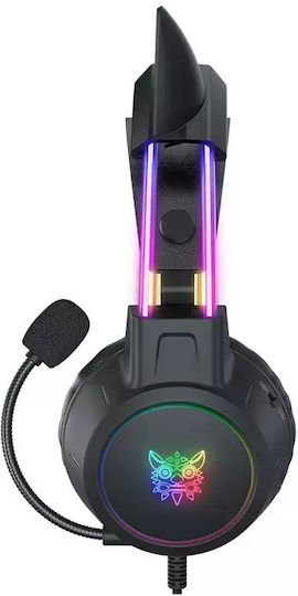 Onikuma X15 Pro Cat Ears Over Ear Gaming Headset με σύνδεση 3.5mm / USB