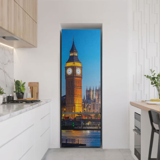 Magnetisches Kühlschrank Wandsticker Dekoratives Big Ben in London bei Nacht 60x180 cm
