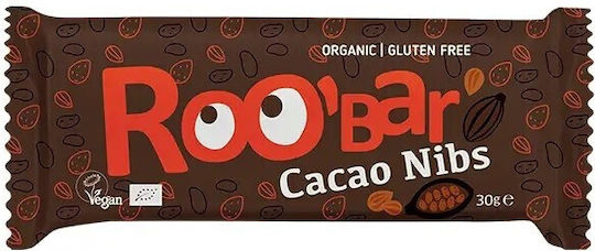 RooBar Βιολογική Μπάρα Raw / Ενέργειας / Ξηρών Καρπών 30gr