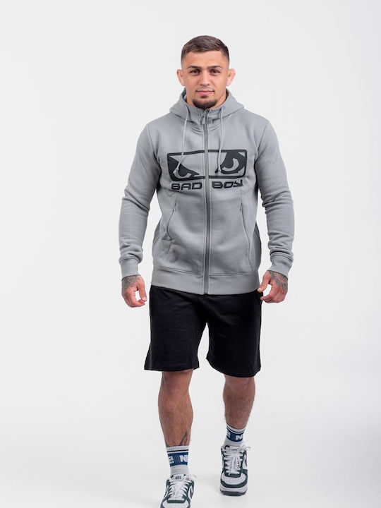 Sweatshirt mit Kapuze Grau/Schwarz