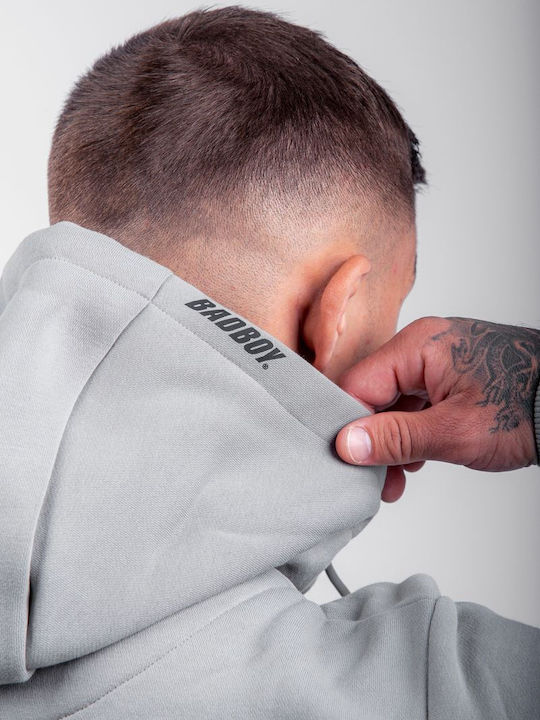 Sweatshirt mit Kapuze Grau/Schwarz
