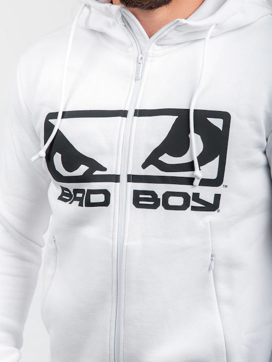 Cardigan With Hood White/Black