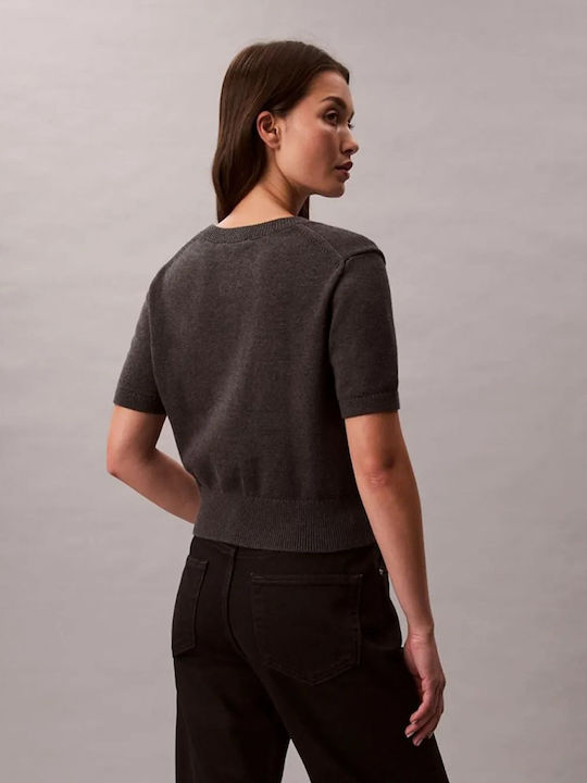 Calvin Klein Monologo Pullover Gray