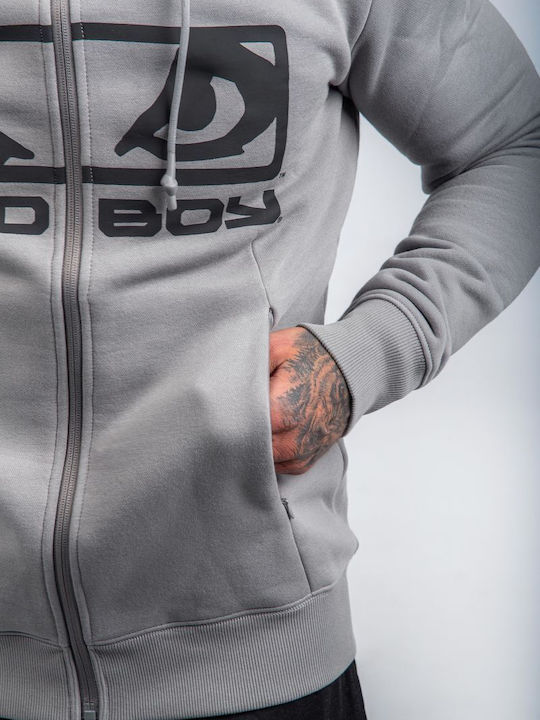 Sweatshirt mit Kapuze Grau/Schwarz