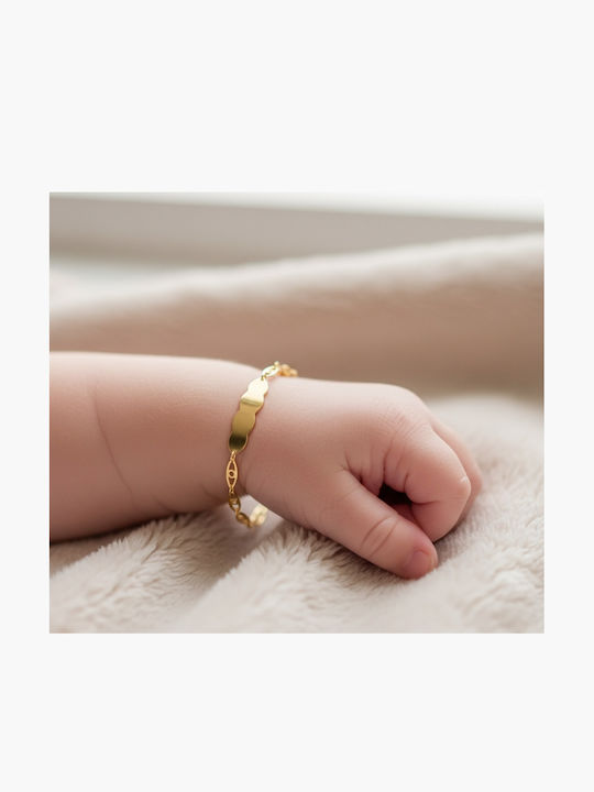 Xryseio Kids Bracelet ID from Gold 9K
