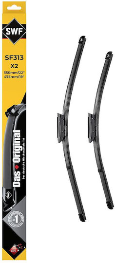SWF Σετ Μπροστινοί Υαλοκαθαριστήρες Αυτοκινήτου 550mm/475mm