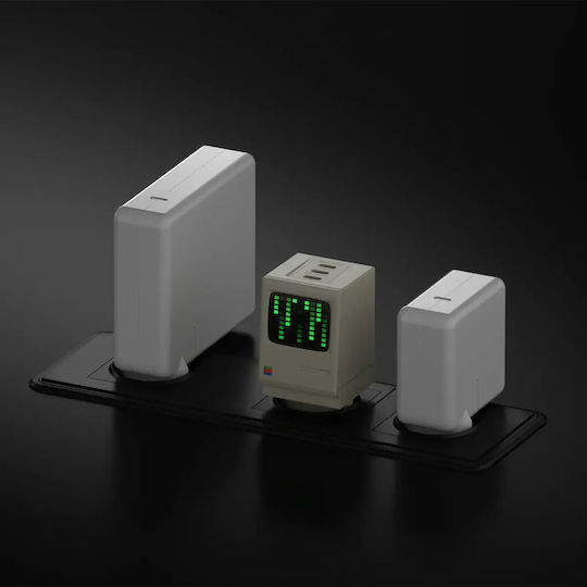 Sharge Φορτιστής Χωρίς Καλώδιο με 3 Θύρες USB-C Μπεζ (Retro 67)