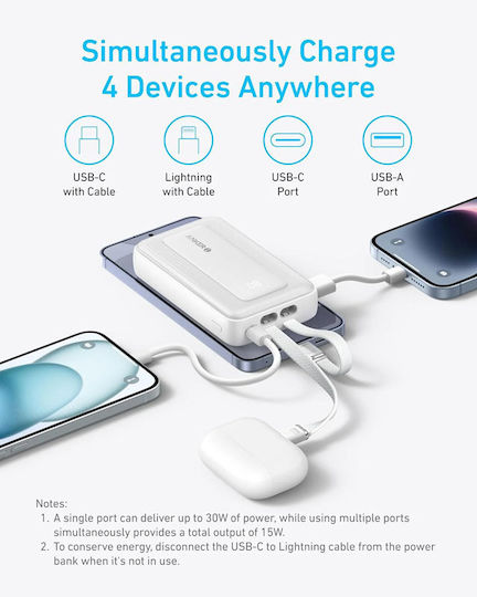 Anker Zolo Power Bank 10000mAh 30W с USB-C порт Черен