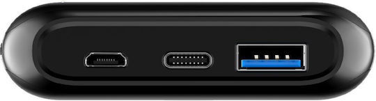 Energizer Power Bank 10000mAh με Θύρα USB-A και Θύρα USB-C Power Delivery Μαύρο