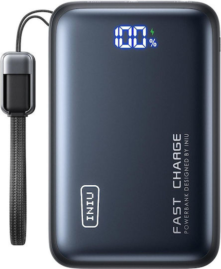 Iniu Power Bank 20000mAh 65W με 2 Θύρες USB-A και Θύρα USB-C Μπλε
