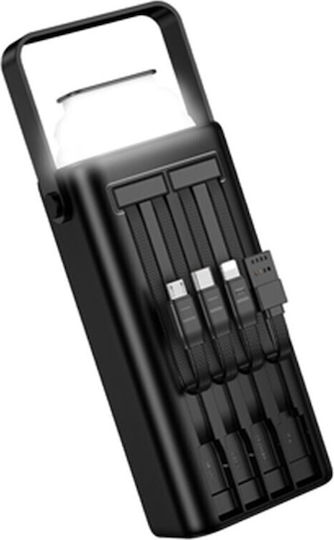Borofone BJ65 Power Bank 30000mAh 22.5W με 2 Θύρες USB-A και Θύρα USB-C Power Delivery / Quick Charge 3.0 Μαύρο
