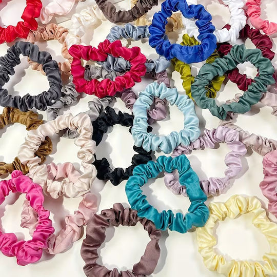 Elastice pentru Păr din Material Textil Scrunchies – Multe Culori Moi și Rezistente 40 Bucăți Catifea