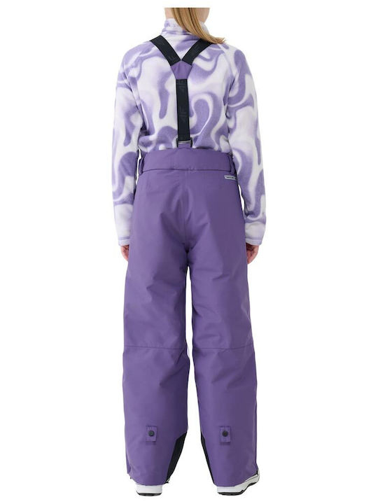 4F 4FJWAW25TFTRF0950-50S Kids Trousers for Ski & Snowboard Purple