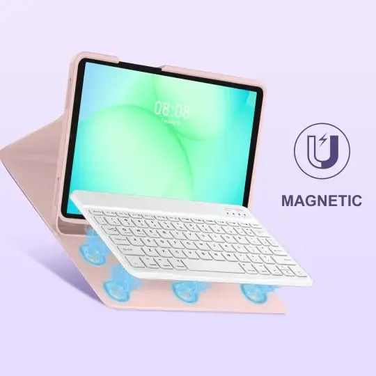 Tech-Protect Sc Pen + Клавиатура Galaxy Tab A9 A11 8.7 X110 X115 X133 X135 Розов