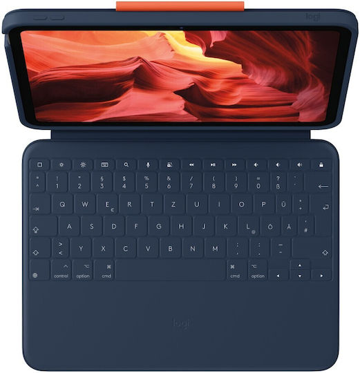 Logitech Rugged Combo 4 Flip Cover Rezistentă Albastru (iPad a 10-a generație) 920-011191