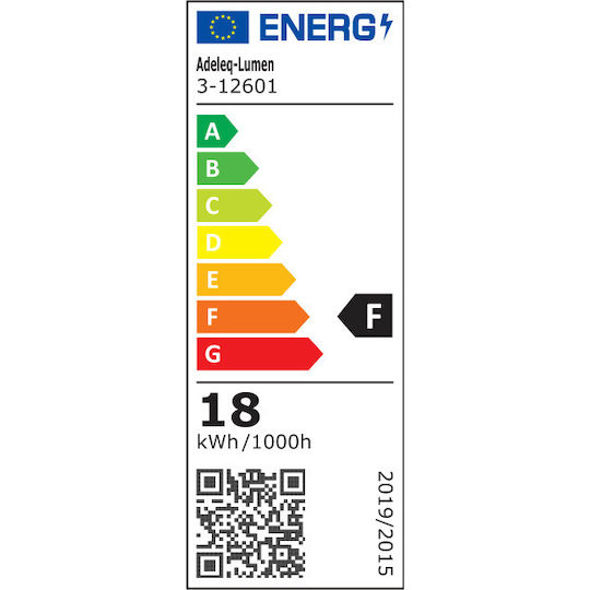 Adeleq Lichtleiste mit integriertem LED 18W 57cm