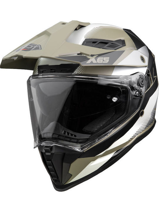 Pilot Atacama SV Green / Grey Motorcycle Helmet Full Face ECE 22.06 1550gr with Pinlock and Sunvisor