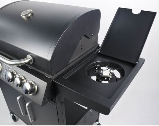 Bormann Elite BBQ4100 Gas Grill with 4 pcs 14.4kW and Side Burner