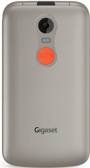 Gigaset GL595 Single SIM Κινητό με Μεγάλα Κουμπιά Ασημί