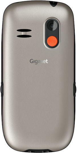 Gigaset GL395 Dual SIM Κινητό με Μεγάλα Κουμπιά Ασημί