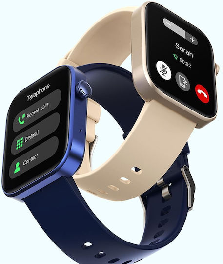 Colmi P71 45mm Smartwatch με Παλμογράφο (Ροζ Χρυσό)