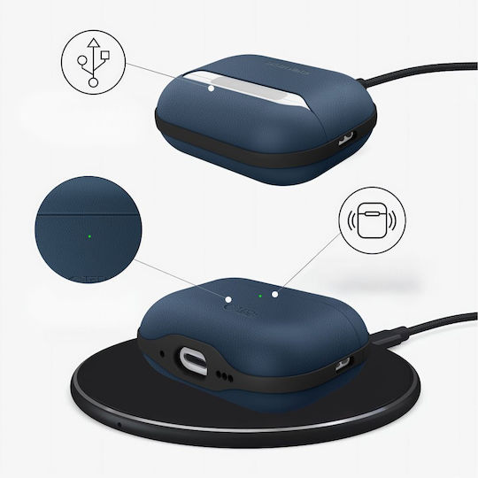 Tech-Protect Naturalfit Case Silicone in Navy Blue color for Apple AirPods Pro 3