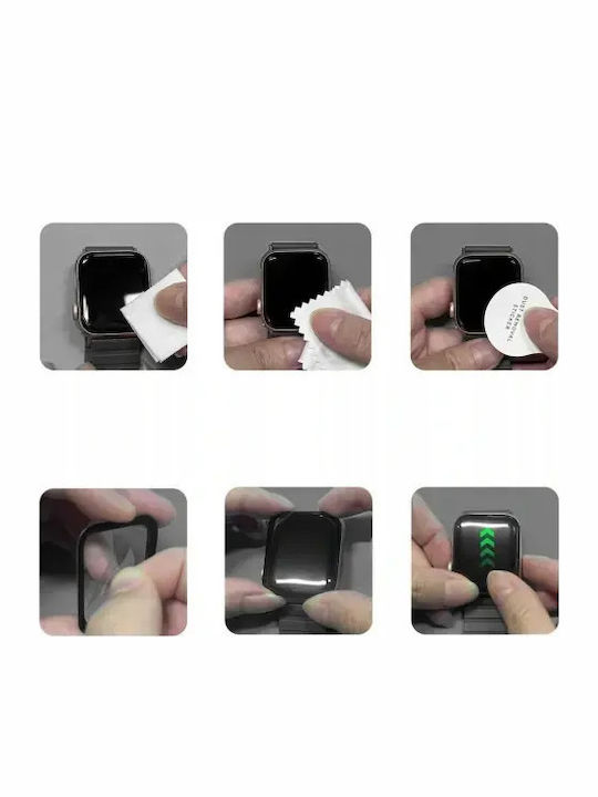 Tech-Protect Flex+ Full Face Tempered Glass για το Apple Watch 4 / 5 / 6 / Se 1 / 2 / 3 (40mm) 2τμχ